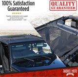 Jeep Wrangler JK Front Door Mesh Sun Shade Top Cover