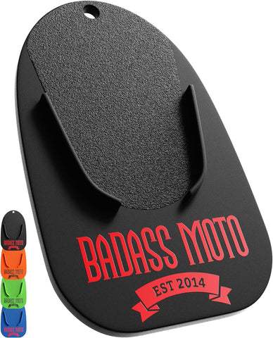 Motorcycle Kickstand Pad Black