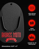 Motorcycle Kickstand Pad Black