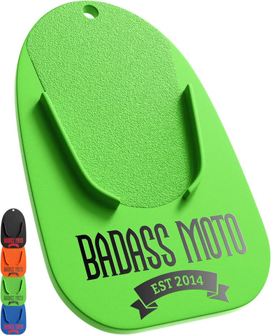 Motorcycle Kickstand Pad Green