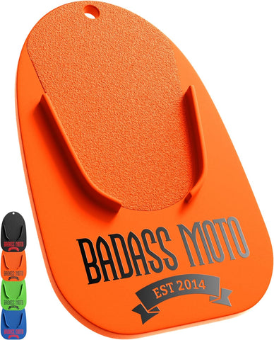 Motorcycle Kickstand Pad Orange