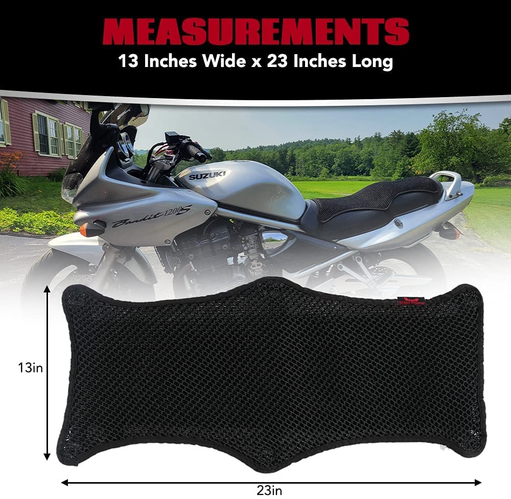 Long 3D Mesh Motorcycle Seat Cushion