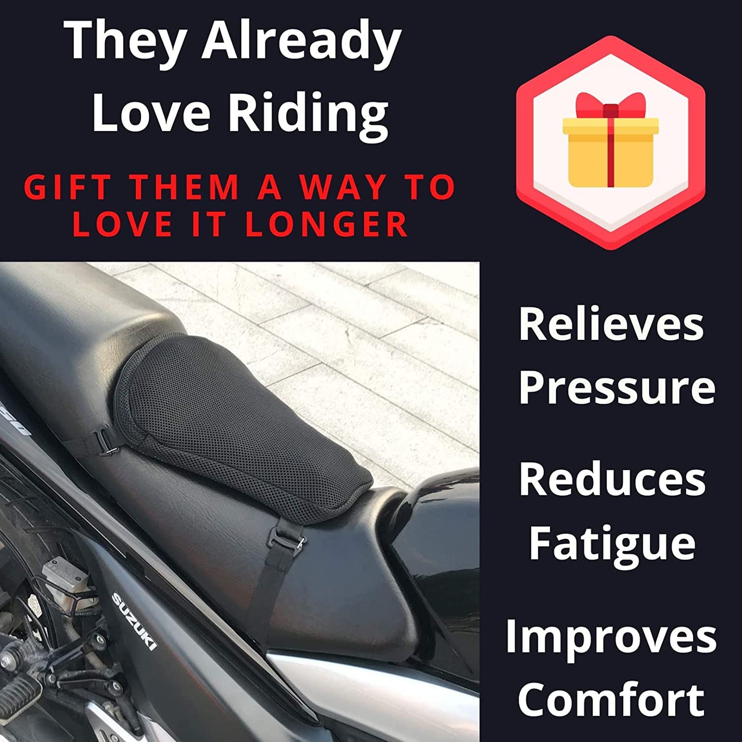 Air Filled Motorcycle Seat Cushion
