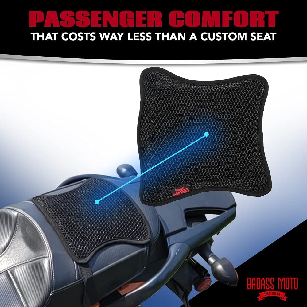 3D Mesh Rear Seat Cushion Pillion Pad Medium