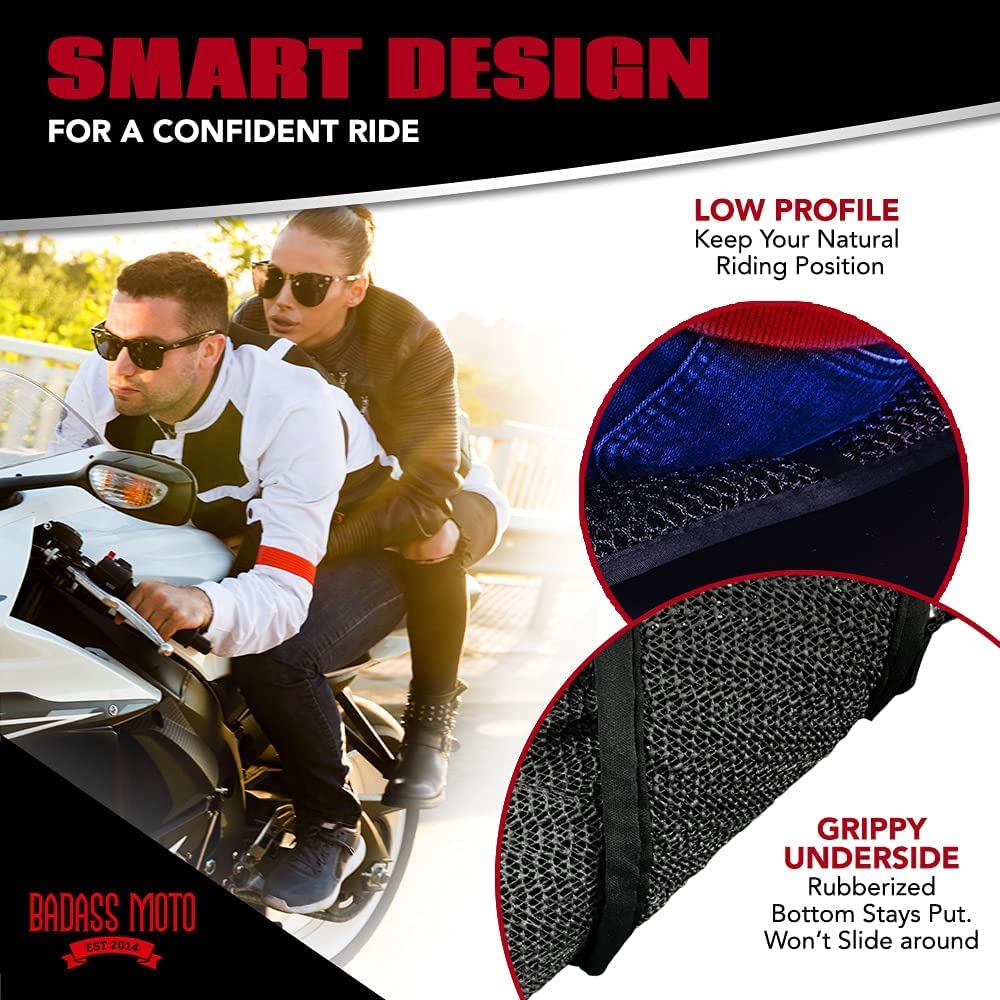 3D Mesh Rear Seat Cushion Pillion Pad Medium