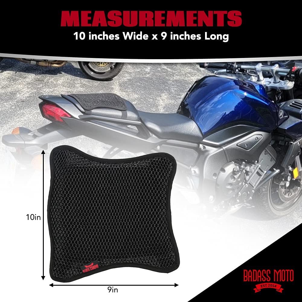 3D Mesh Rear Seat Cushion Pillion Pad Medium