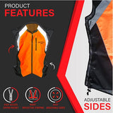 Motorcycle Hi-Viz Vest Orange