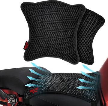 3D Mesh Motorcycle Seat Cover - Large