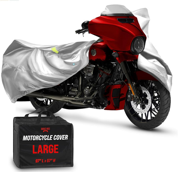 Motorcycle Cover Large - Light Gray