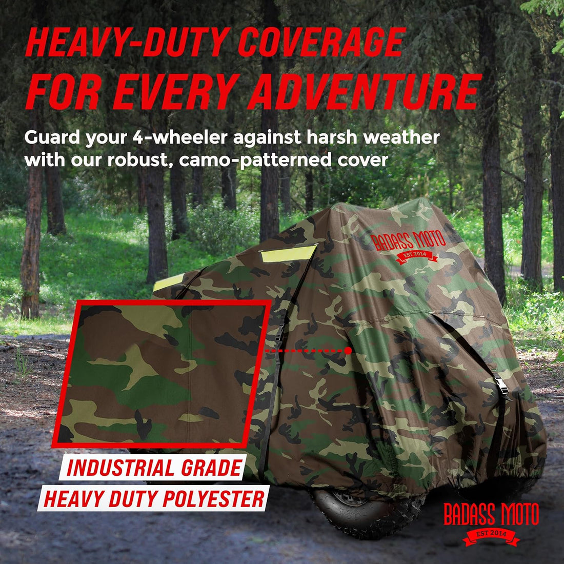 ATV Cover Camo Medium - NoZip