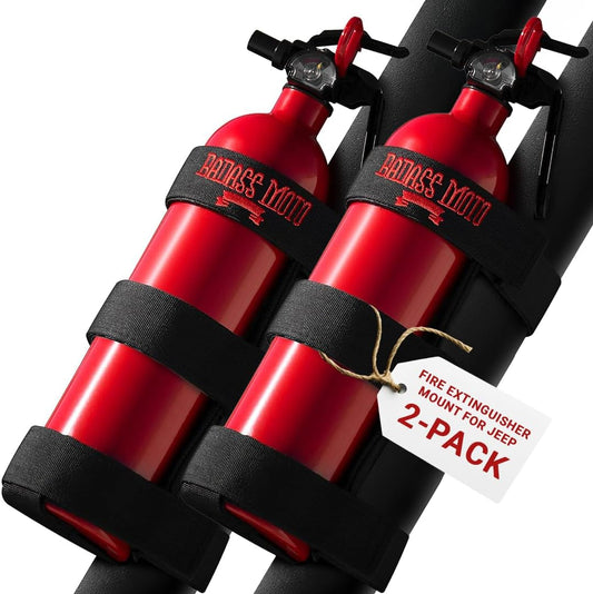 Fire Extinguisher Holder for Jeeps BLACK - 2PACK