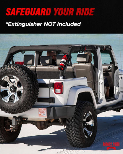 Fire Extinguisher Holder for Jeeps RED - 2PACK
