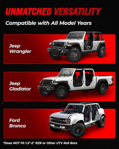 Fire Extinguisher Holder for Jeeps RED - 2PACK