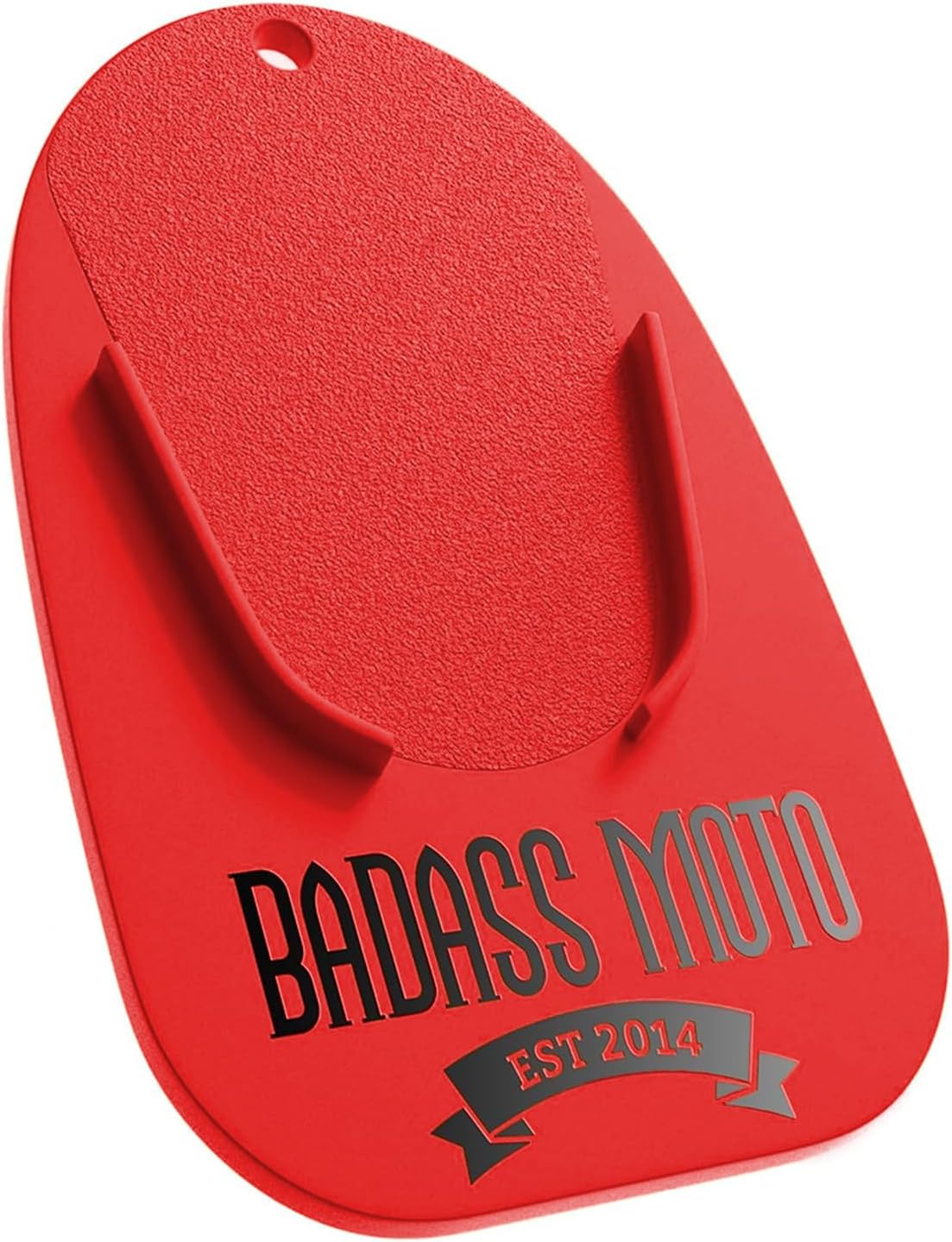 Motorcycle Kickstand Pad Red