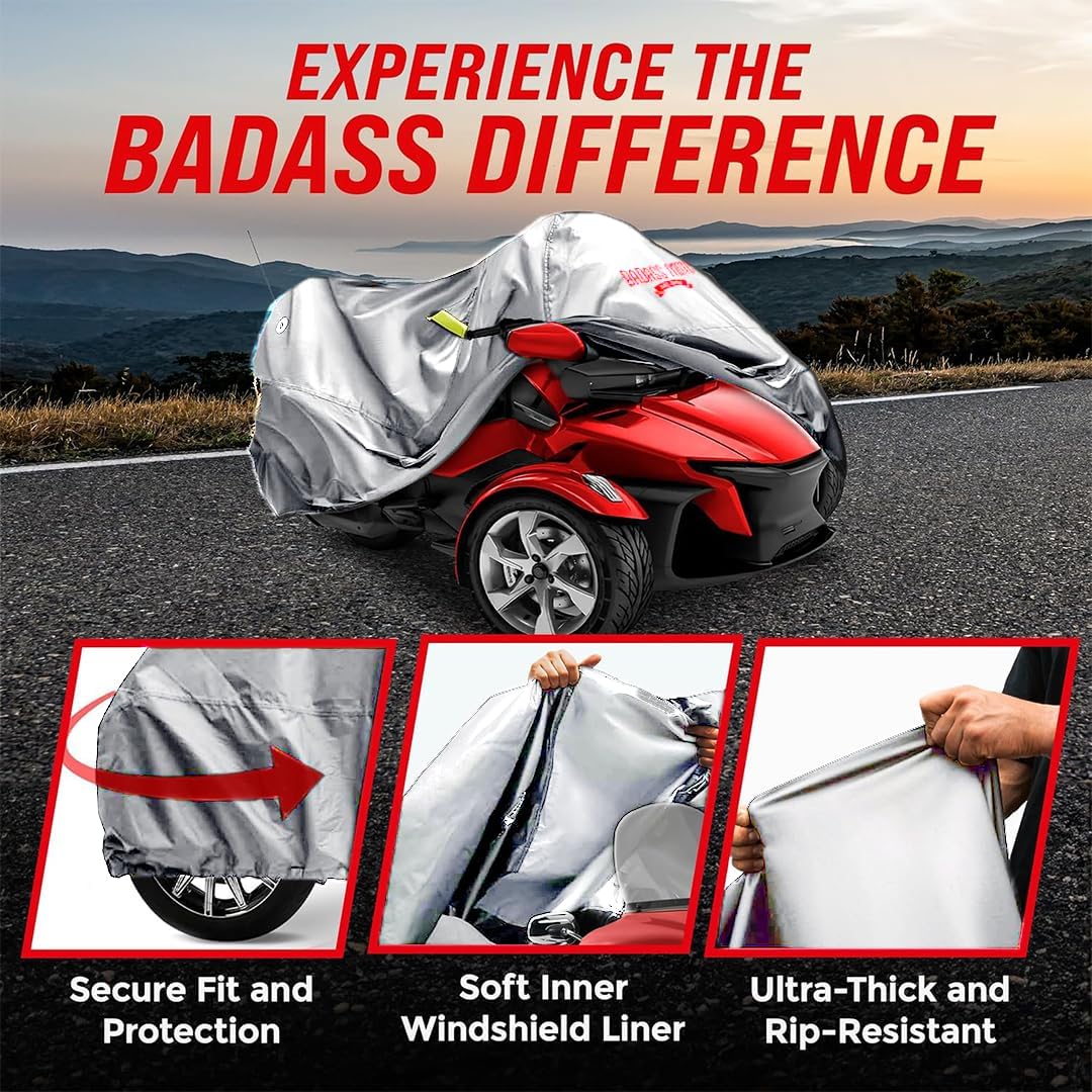 Ultimate All Weather Can Am Spyder Cover RT Light Gray