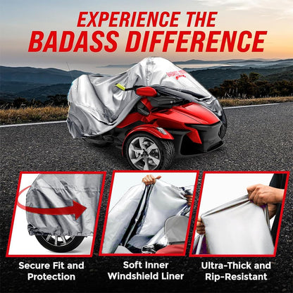 Ultimate All Weather Can Am Spyder Cover RT Light Gray