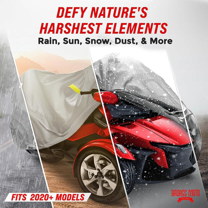 Ultimate All Weather Can Am Spyder Cover RT Light Gray