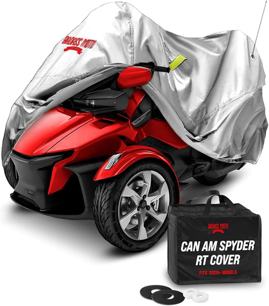 Ultimate All Weather Can Am Spyder Cover RT Light Gray