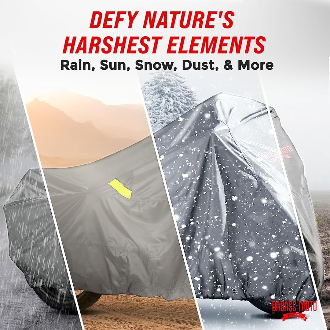 Motorcycle Cover Small - Light Gray 86"