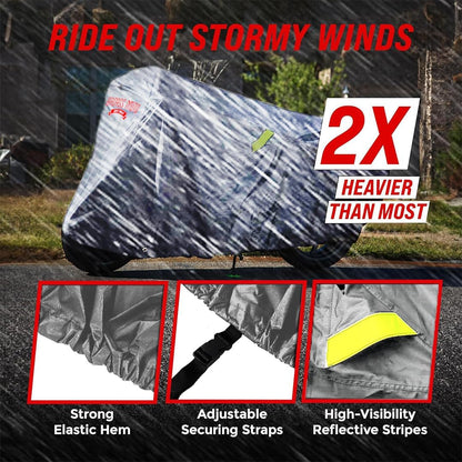 Motorcycle Cover Small - Light Gray 86"