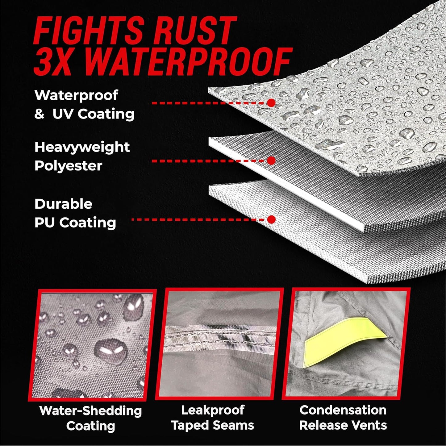 Motorcycle Cover Small - Light Gray 86"