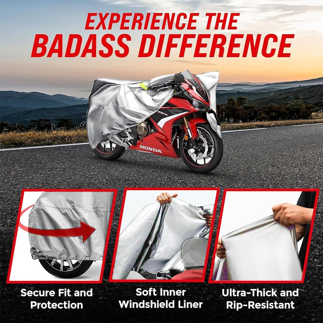 Motorcycle Cover Small - Light Gray 86"