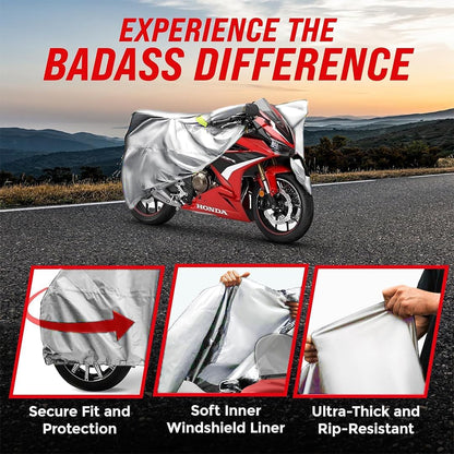 Motorcycle Cover Small - Light Gray 86"