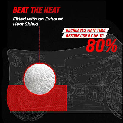 Motorcycle Cover Small - Light Gray 86"