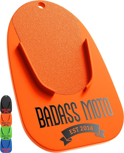Motorcycle Kickstand Pad Orange