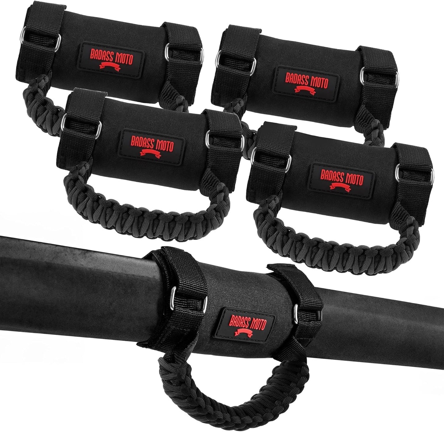 UTV/SxS Grab Handles Paracord BLACK 4Pk
