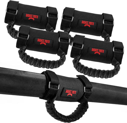 UTV/SxS Grab Handles Paracord BLACK 4Pk