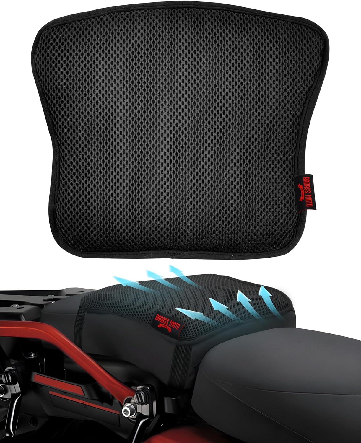 3D Motorcycle Seat Cushion - Passenger