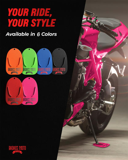 Motorcycle Kickstand Pad Pink