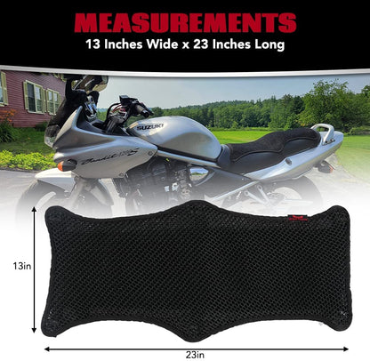 Long 3D Mesh Motorcycle Seat Cushion