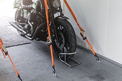 Heavy Duty Ratchet Straps Tie Downs S Hooks- 1.5 in x 10 4 Pck