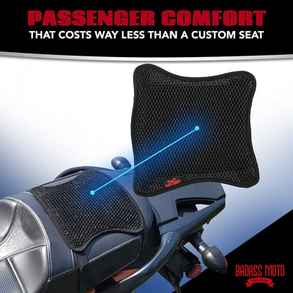 3D Mesh Rear Seat Cushion Pillion Pad Medium