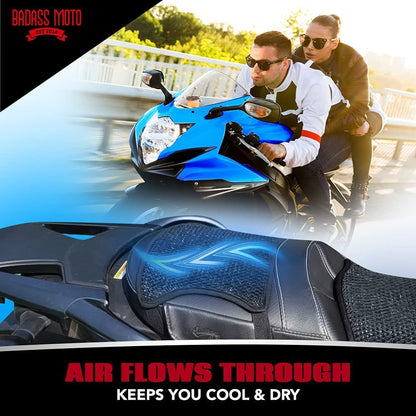 3D Mesh Rear Seat Cushion Pillion Pad Medium