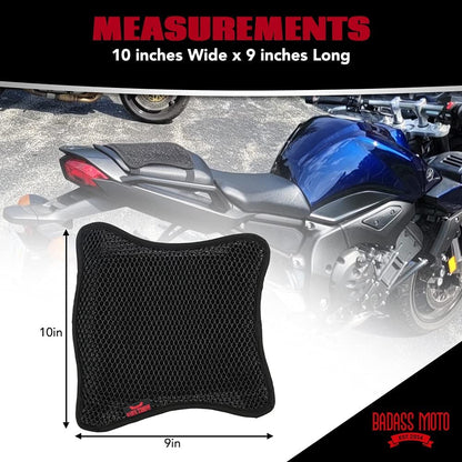3D Mesh Rear Seat Cushion Pillion Pad Medium