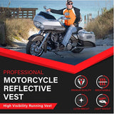 Badass Moto Motorcycle Hi-Viz Vest Orange